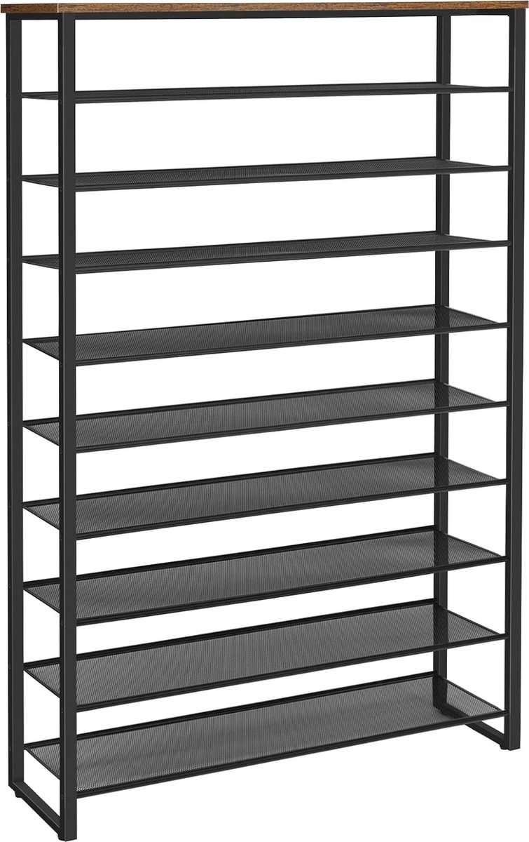 Zwart schoenenrek van metaal | Industrieel design