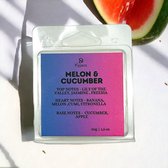 Wax Melts Notes of Melon & Cucumber - 50 gr | 1,5 oz - Handgemaakte Wax Melts - Waxmeltblokjes | SD Candles and Deco