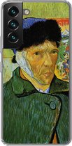 Geschikt voor Samsung Galaxy S22 hoesje - Zelfportret met verbonden oor - Vincent van Gogh - Siliconen Telefoonhoesje