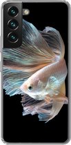 Coque Samsung Galaxy S22 Plus - Poisson - Staart - Zwart - Coque de téléphone en Siliconen