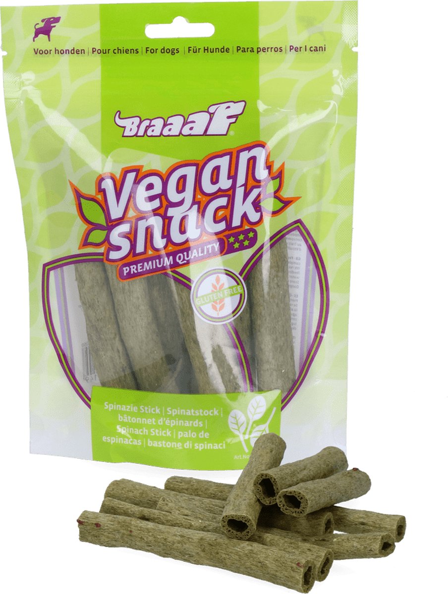 Braaaf Spinazie Sticks 12 cm 80 gr