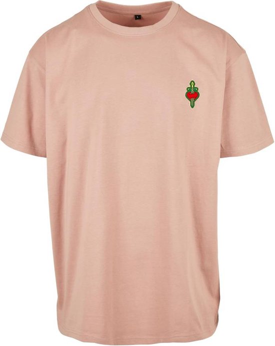 Mister Tee - Santa Monica Oversize Heren T-shirt - 5XL - Roze
