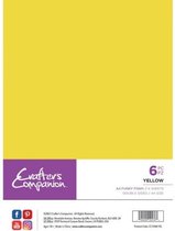 Crafter's Companion - A4 Funky Foam - Yellow - 6 st.