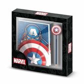 Marvel Captain America - Journal avec stylo - Set cadeau - Coffret cadeau - Journal avec stylo