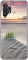 Geschikt voor Samsung Galaxy A32 5G hoesje - Zonsondergang in een landschap in Nederland - Siliconen Telefoonhoesje