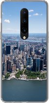 Geschikt voor OnePlus 7 Pro hoesje - New York - USA - Skyline - Siliconen Telefoonhoesje