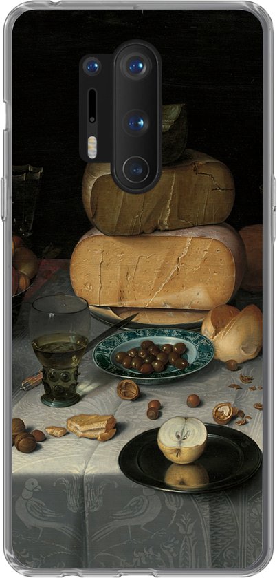 OnePlus 8 Pro - Nature morte aux fromages - Peinture de Floris Claesz. van Dijck - Coque de téléphone en Siliconen