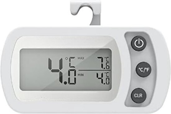 Thermometer koelkast - Ijskast thermometer - Wit | bol