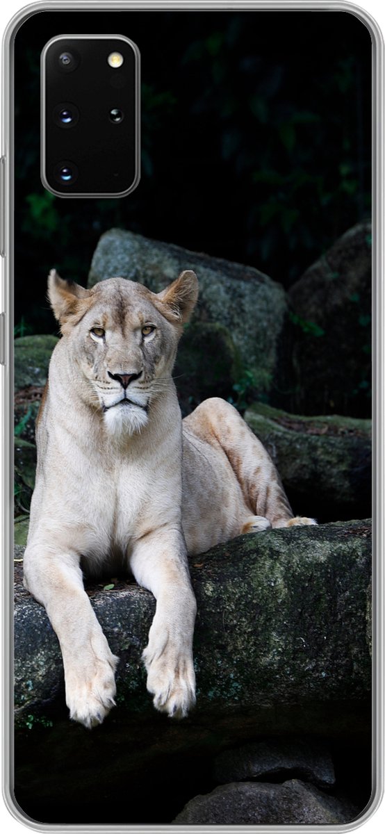 Telefoonhoesje Geschikt voor Samsung Galaxy S20 Plus hoesje - Leeuw - Wilde dieren - Portret - Siliconen Telefoonhoesje Telefoonhoesje