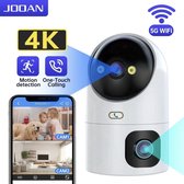 Jooan - Babyfoon met Camera - Babyfoon met App - Baby Monitor - Night Vision - Android/IOs - 2.4G/5G WiFi - 128GB - Zwart/Wit