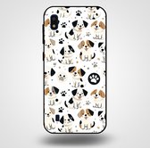 Smartphonica Telefoonhoesje voor Samsung Galaxy A10 met honden opdruk - TPU backcover case honden design / Back Cover geschikt voor Samsung Galaxy A10