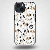 Smartphonica Phone Case pour iPhone 14 avec imprimé chien - TPU Back Cover Case Dog Design / Back Cover adapté pour Apple iPhone 14