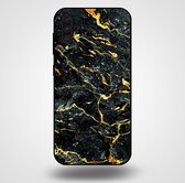 Smartphonica Telefoonhoesje voor Samsung Galaxy A50s met marmer opdruk - TPU backcover case marble design - Goud Zwart / Back Cover geschikt voor Samsung Galaxy A50s