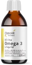 Omega 3 Druppels - Vloeistof/liquid 120 ml - OMEGA 3-vetzuren, waaronder EPA en DHA, en vitamine E - OstroVit Pharma Elite Kwaliteit! - Omega 3 Supplementen