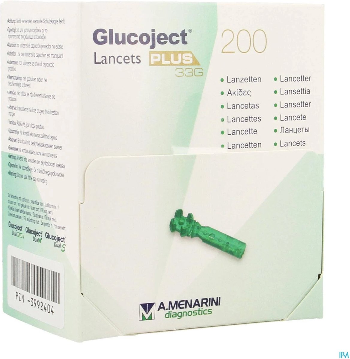 Glucoject Lancets Plus 33g 200 44123