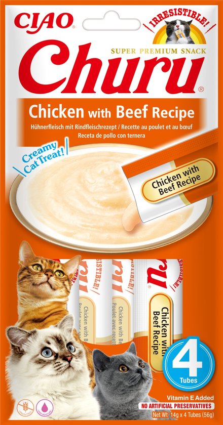 Inaba Churu kat Puree Kip met Rund