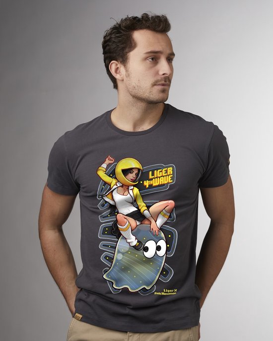 LIGER - Limited Edition van 360 stuks - Ben Newwman - Gaming - Pin Up - T-Shirt - Maat S