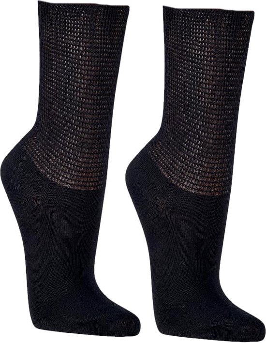 Bio Extra wijde sokken | unisex | voor gezwollen voeten en -benen | bio katoen | 2 paar | maat 35-38
