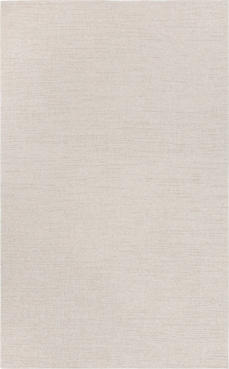 Vloerkleed voor binnen en buiten, Antislip - Uni Crème - 160cm x 220cm - Balkon Terras Keuken, UV- en Weersbestendig, Modern Tuintapijt