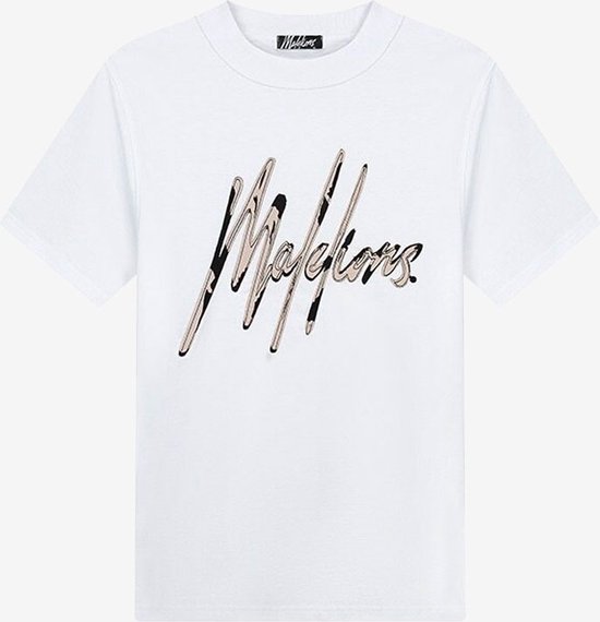 Destroyed Signature T-Shirt- Wit