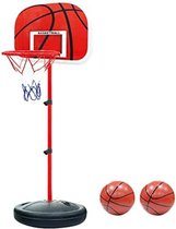 Basketbalpaal voor Buiten - Basketbalring met Standaard - Basketbalpaal voor Kinderen - Basketbalpaal Verstelbaar - 63 tot 140cm