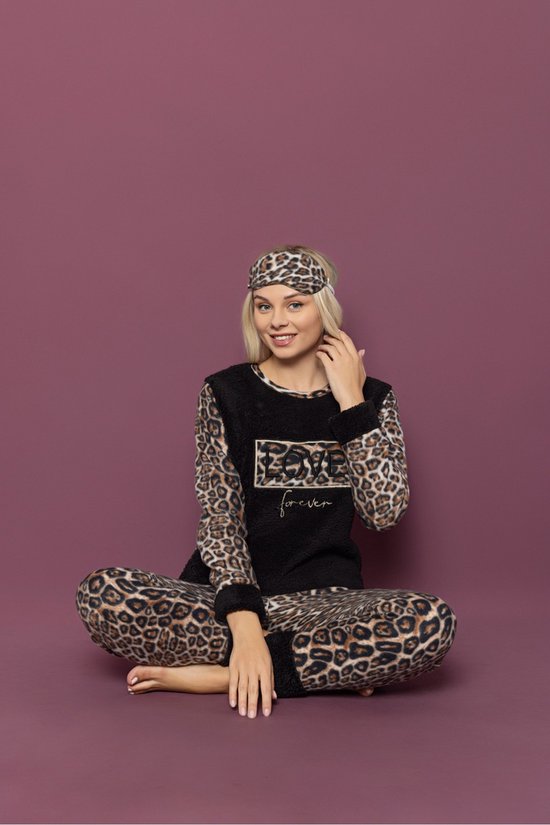 Asel Dames Pyjama set / Fleece / Maat : XL
