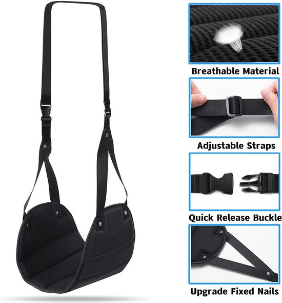 Voetsteun Voor Onder Je Bureau – Comfortabel Traagschuim Kussen, Antislip, Licht En Makkelijk Schoon Te Maken