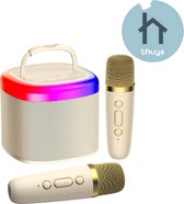 Thuys - Karaoke Set Voor Volwassenen - Karaoke Set Met 2 Microfoons - Karaoke Set Voor Tv - Karaoke Set Met Draadloze Microfoons - Geavanceerde Kwaliteit