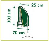 Nature - Tuinmeubelhoes - Beschermhoes voor parasol - H302 x Ø25 / 70cm - met koord en ritssluiting
