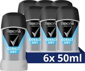 Rexona Men Motion Sense Cobalt Déodorant Stick Sec - 6 x 50 ml - Protection 48h contre la sueur et les odeurs - Déodorant Stick Anti-Transpirant et Anti-Transpirant - Anti-Transpiration - Déodorant Homme Value Pack