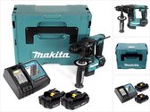 Makita DHR 171 RYJ 18V 2-traps borstelloze accuklopboormachine SDS Plus + 2x accu 1,5 Ah + lader