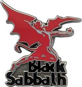 Black Sabbath - Logo & Daemon Pin - Rood