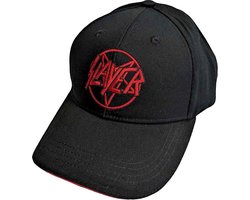 Slayer - Pentagram Logo Baseball pet - Zwart