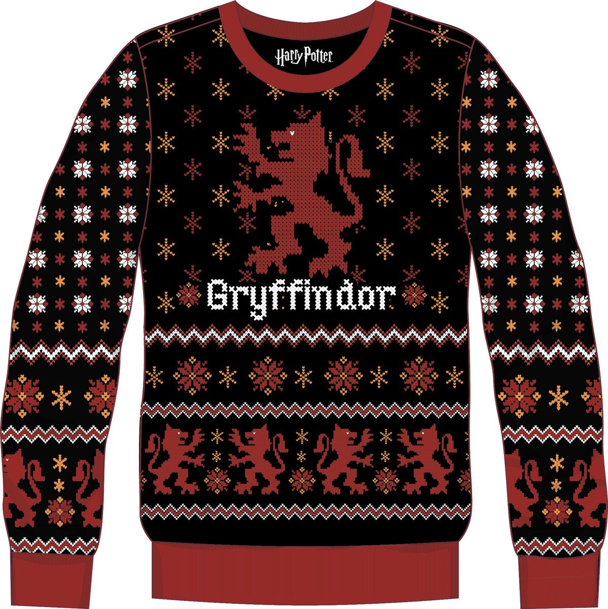 Harry Potter - Sweater Embleem van Huis Gryffindor S