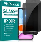 2x Privacy Screenprotector - Geschikt voor iPhone XR -Screen Protector - Plakgarantie