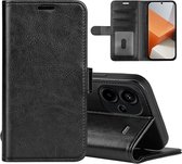 Xiaomi Redmi Note 13 Pro Plus Hoesje - MobyDefend Wallet Book Case (Sluiting Achterkant) - Zwart - GSM Hoesje - Telefoonhoesje Geschikt Voor -