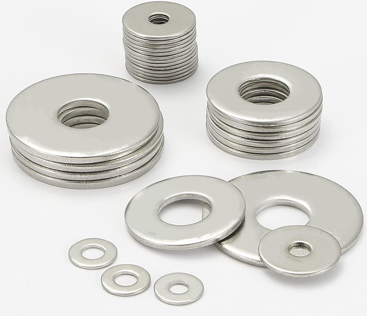 M6 * 10 11 12 13 14 15 16 18 20 22 24 25 28 30 35 40 50 Mm Roestvrijstalen Grote Platte Sluitring, Metalen Pakking Gewone Ringen For Bouten En Schroeven(M6*40 * 2 10pcs