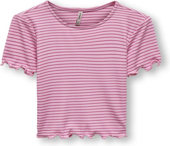 ONLY KMGWILMA LIFE S/S RIB TOP JRS Meisjes T-shirt