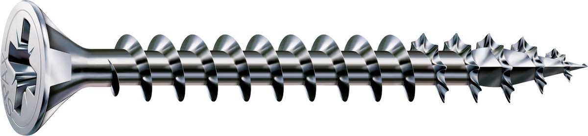 Universele schroef, 5 x 50 mm, 360 stuks, Voldraad, Verzonken kop, Kruiskop Z2, 4CUT, WIROX - 8000000287978