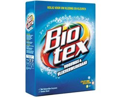 Biotex - Voorwas & Waskrachtversterker - Waspoeder - Witte en Gekleurde Was - 50 Wasbeurten