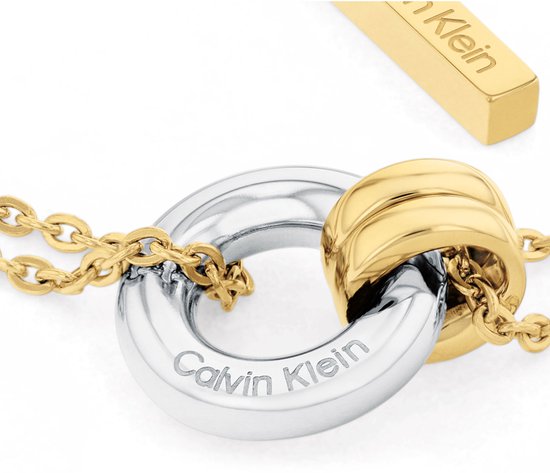 Calvin Klein CJ35000633 Dames Armband - Schakelarmband - Sieraad - Staal - Goudkleurig - Anker - 11 mm breed - 18.5 cm lang