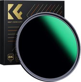 K&F Concept - ND1000 Grijsfilter 82mm - Lange Belichtingstijden - Hoogwaardige Optische Constructie - Fotografie Accessoire