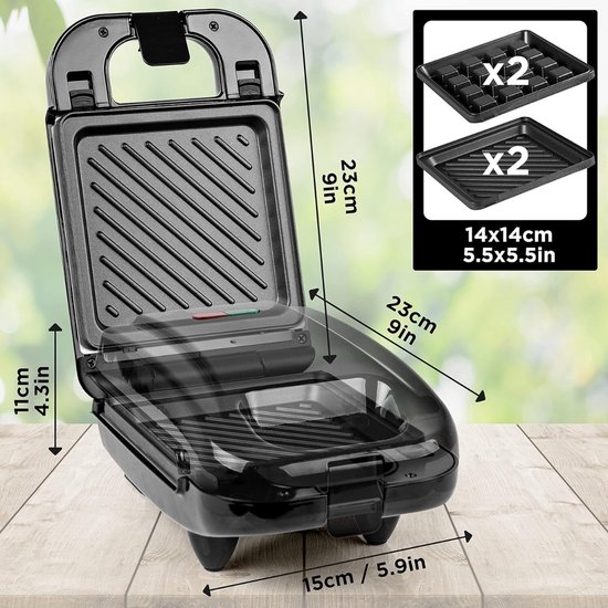 Broodrooster & Tosti Machine – Retro en Inox Grill voor de Keuken – Netherlands