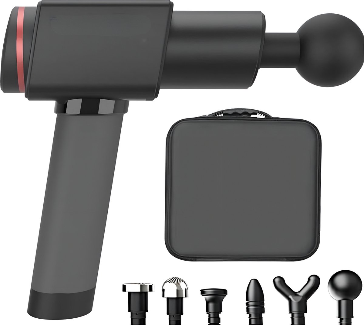 Afbeelding 2 van G2 Massage Gun Professioneel - Massage Apparaat - Sport en Relax Massage -6 Opzetstukken - Draadloos