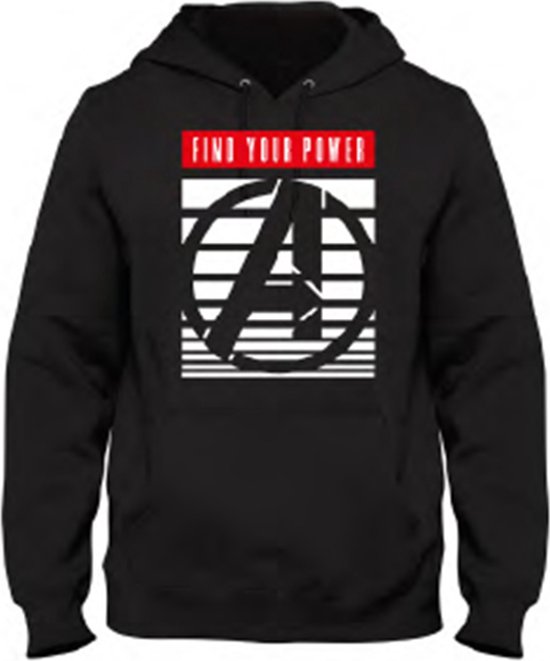 Foto: Marvel avengers logo zwart heren sweat hoodie l