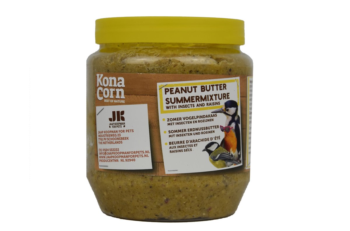 Konacorn Zomer Vogelpindakaas 350 gram