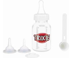 Zoogflessenset Trixie - 120ml - 3x Siliconen Spenen - Handvoeding Pups en Kittens