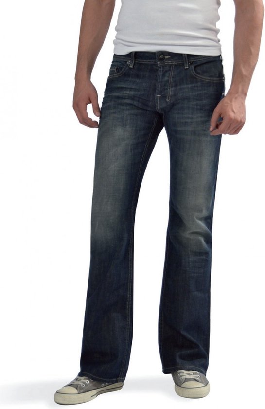 LTB Heren Jeans Broeken Tinman bootcut Fit Blauw 34W / 30L Volwassenen