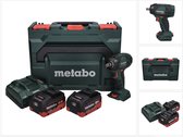 Metabo SSW 18 LTX 300 BL accuslagmoersleutel 18 V 300 Nm 1/2" borstelloos + 2x oplaadbare accu 5,5 Ah + lader + metaBOX
