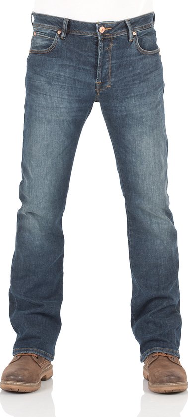 LTB Jeans Roden Heren Straight Jean - Donkerblauw - Lane Wash